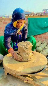 7.3K views · 142 reactions | A woman making clay piggy bank #art #instagood #instadaily | MrSānjū PrajapaTi | Facebook