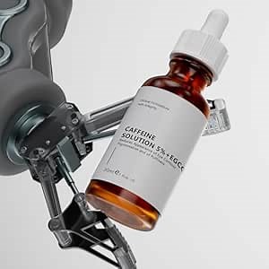 Caffeine Eye Serum with 5% EGCG – Moisturizing Solution for Reducing Dark Circles & Puffiness – 30ml, Caffeine Solution for Face & Under Eye Care