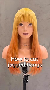 How to cut jagged bangs💈✂️ #hairstylist #haircuttutorial #usareels | Bagus Barber
