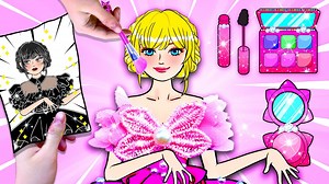 DIY Paper Crafts | Pink Rapunzel Needs To Makeover More Nursery Dress Up | WOA Paper Craft | WOA Bricks Technic