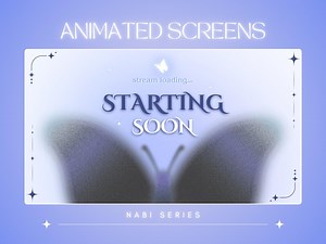 Animated Butterfly Stream Overlay Pack: Blue Gradient Twitch Scenes (digital Download)) - Etsy