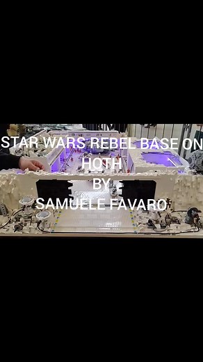 STAR WARS REBEL BASE ON HOTH by Samuele Favaro. SEEN at Model Expo Italy 2023 #lego #moc #afol #legomoc #starwars #hoth | The Bricks Box