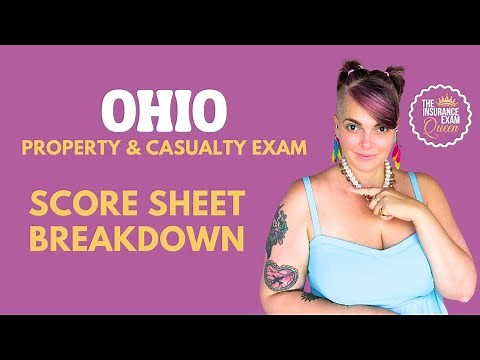 Ohio Property and Casualty Exam Score Sheet Breakdown