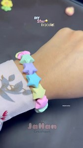 1.3M views · 19K reactions | DIY paper star bracelet ⭐️ #diy #crafts #paperstars #papercraft #crafting #bracelet #diyideas #fbyシvideo #fbreelsfypシ゚ #cute #accesorios | JaHan Arts Craft | Facebook