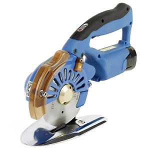 [Hot Item] Electric Fabric Rotary Cutter with Battery Cordless Speed Adjustable Scissor 100mm/4inch Round Knife Leather Cutting Machine Suitable for Multi-Layer