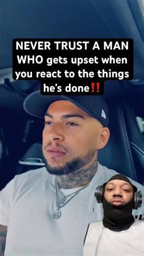 Never trust someone who gets upset when you react #chrisgqperrytv #relationship #foryou #fyp