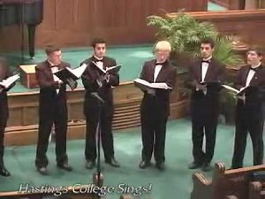 Whitacre: Lux Aurumque (Hastings College Ensemble "1-2-5")