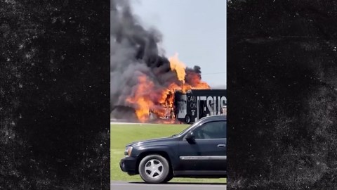 'Jesus Bus' Explodes on Louisiana Roadway, on Video