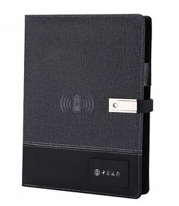 Custom Power Bank Wireless Charging Diary A5 Business Notepad