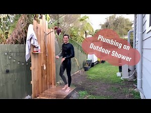 Plumbing for the outdoor Shower