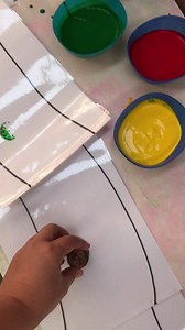 Paint our rainbow serpent. | The Messy Shed