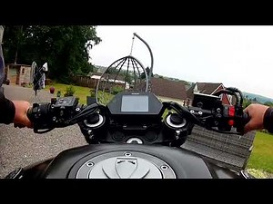 Benelli 502c cafe cruiser ride to biker cafe