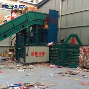 [Hot Item] FDY-850 Horizontal Baler Machine for Beer Box Carton Cardboard Disposal Aluminium Can Pressing Baler with Automatic Strappling