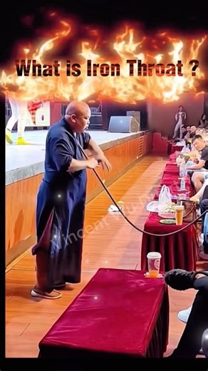 Iron Throat Kung Fu strengthens the throat to resist impact #mma #kungfu #wushu #shaolin