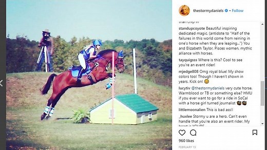 Stormy Daniels riding at the Kentucky Horse Park? Maybe one day, under another name.