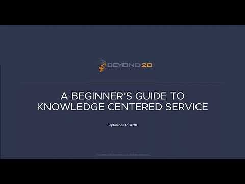 The Beginner's Guide to Knowledge Centered Service (KCS)