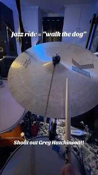 Jazz Ride Pattern = “Walk the Dog” (Beginner Jazz Drum Lesson)