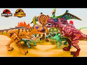Tyrannosaurus, Triceratops, Spinosaurus new dinosaur unboxing & dinosaur review.