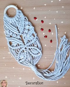 Cute Butterfly Macrame Wall Hanging for Home & Garden Decoration 🌸🌸 #macramewallhanging #happy #wall #home #viralreels #tutorial #Viral #video #diy #fyp #designer #garden #design #decoration | Decoration