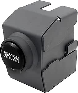 Proven Industries Model 2178-A Trailer Lock, Fits 2-Inch Yoke-Latch Trailer Couplers, Secures Safety Chains, Made in The USA, (Black)