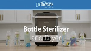 Steam sterilize and dry up to six baby bottles at once, plus breast pump parts, pacifiers and teethers with the Dr. Brown’s® Bottle Sterilizer and Dryer. | Dr. Brown's Baby