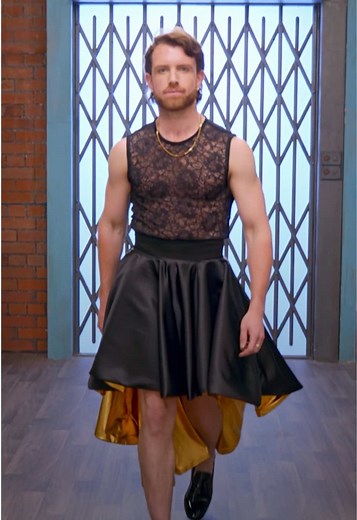 Rob Shines as Last-Minute Model in Sewing Bee