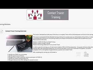 Participant shares experience with free contact tracing course