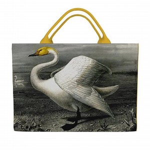 Historical Beautiful Extra Large Carry All Swan Tote Bag,handmade in London 24" Shopper Bag, 18th Century Natural History Print Grey Yellow - Etsy
