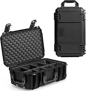 Seahorse 830 Professional Camera Protective Hard Case with Padded Dividers - TSA Approved/Mil Spec / IP67 Waterproof/USA Made for Professional Photographers Camera Enthusiasts