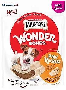 Milk-Bone Wonder Bones Paw Rockers Dog Treats, Long Lasting