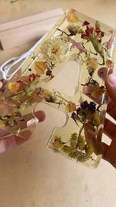 LAMPARA DE RESINA CON FLORES DE UN BABY SHOWER 🍼 | Pam Art