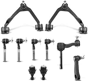 A-Premium Set of 10, Upper Control Arm, Lower Ball Joint, Inner Outer Tie Rod End, Compatible with Ford F-150 19-03, F-150 Heritage 04, F-250 97-99, Expedition 97-02, Lincoln Navigator 98-02, 4WD