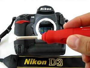 Nikon D3 sensor cleaning using Arctic Butterfly Sensor Brush