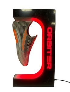 [Hot Item] Customize Levitating Sneaker Stand 360 Degree Rotating Magnetic Floating Shoes Display Floating Sneaker Box Case Wit with 16 Colors LED Lights