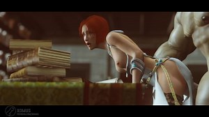 Leliana submits to Iron Bull's cock
