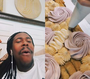 97K views · 7.1K reactions | I need this whole cookie cake for my movie snack lol duet with Blue Cottage Bakery | Terry Kaye | Facebook