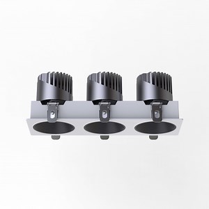 [Hot Item] 21W Anti-Glare Rectangular LED Triple Heads COB Square Ceiling Recessed Downlight