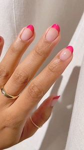 Loving the ombre french mani! Our decals allow for endless creativity, and you don’t have to be a professional. 🩷 Products used: Dream Sunkissed Fourth wish French mani strips #ellamila #nailart #frenchmanicure @press_reset_nails | Ella Mila