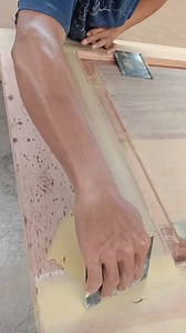 A relaxed approach to achieving a thin, uniform wood pore fill #woodfinishing #woodworking #catduco #catmelamine #fblifestyle #giftideas #kerajinantangan | Nurhady Senory