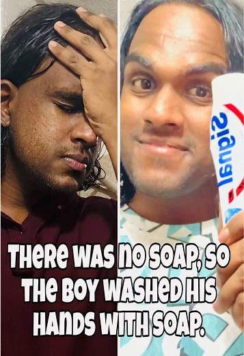 Washing His Hands with Soap: Simple Handwashing Steps