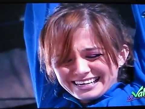 Una caida más en "Se Vale". La tirolesa y compresion de discos Emma Escalante