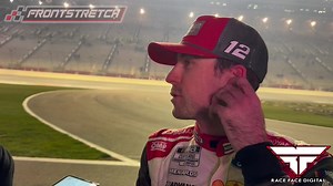 Ryan Blaney disappointed after photo finish at Atlanta: "We lost by three inches, right?" 📹: Brad Harrison | Frontstretch