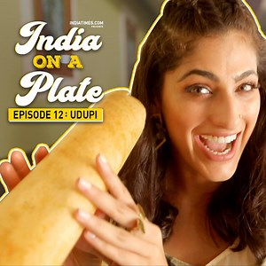 Who doesn't love Udupi cuisine? The gorgeous, Kubbra Sait is in #Karnataka to taste some lip-smacking South-Indian dishes and to give you a brief history about it only on #IndiaOnAPlate. | Indiatimes