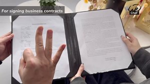 WeChef 5 Pack Menu Covers 8.5"x11" 2 Views Faux Leather Cafe Restaurant Bars