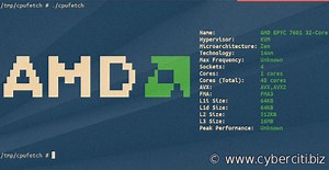 cpufetch - awesome CPU architecture info tool for Linux/macOS - nixCraft