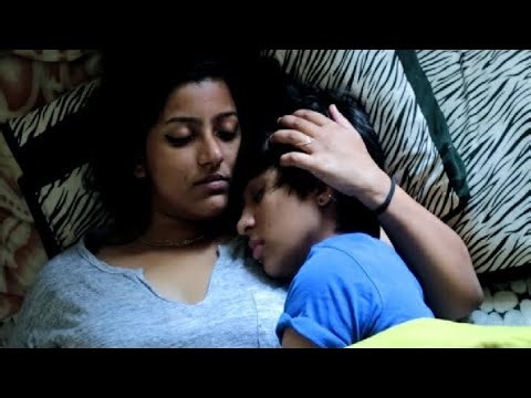 Indian aunty boob lesbian kissing scene stepmom with son #kissing #india #bollywood #stepmom #shorts