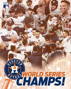For the first time in franchise history, the Houston Astros are #WorldSeries CHAMPS! | MLB on FOX