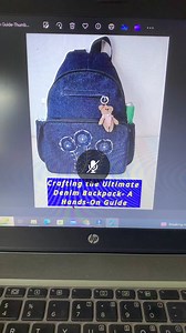 Measurements of crafting the ultimate Denim Backpack 🎒- A Hands-on Guide #backpack #diybag #bakmaking #crafts #howto #sewing | All Girls' Things