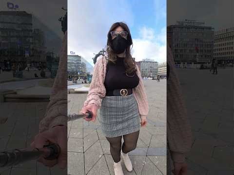Sasha beats the wind | Crossdresser | Walk 10