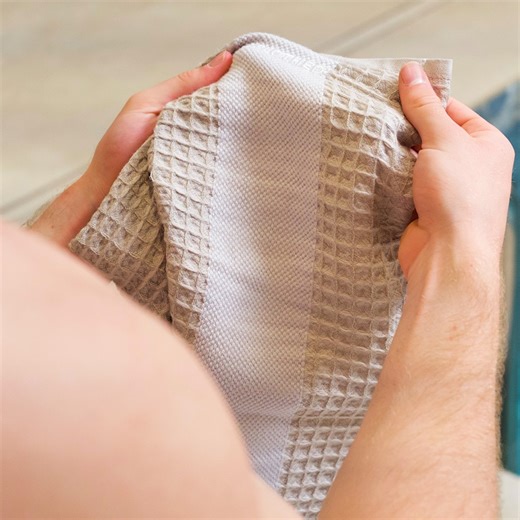 Special Kickstarter price ends soon, don't miss out! Meet Silver Towel: the self-cleaning, fast-drying waffle towel that absorbs more, dries faster, and stays fresh longer than ordinary towels. | Newest Crowdfunding Inventions
